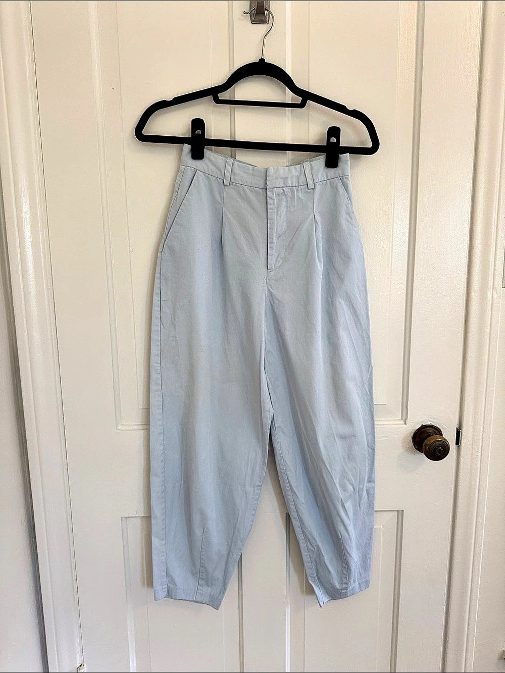 Light Blue Barrel Trousers Like New